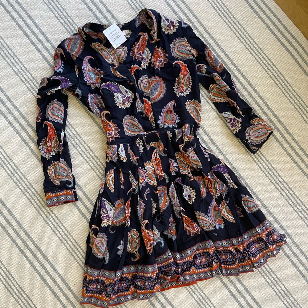 Tory Burch paisley pleated dress